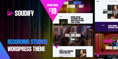 Soudify - Recording Studios WordPress Theme