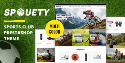 Spouety - Sports Club Gaming & Fitness Gym Prestashop Theme