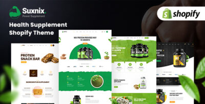 Suxnix - Health Supplement Landing Shopify Theme