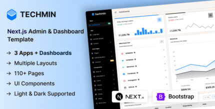 Techmin - Next.Js Admin & Dashboard Template