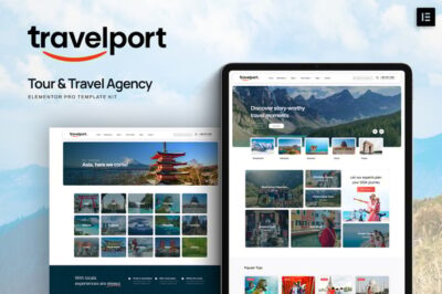 Travelport - Tour & Travel Agency Elementor Pro Template Kit