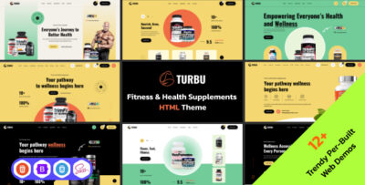 Turbu - Health Supplement HTML Template