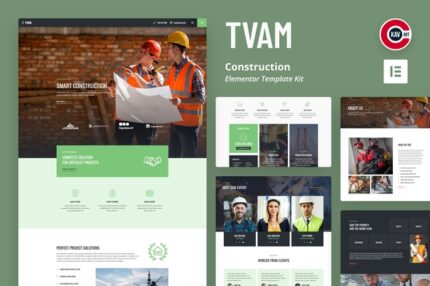 Tvam - Construction Elementor Template Kit