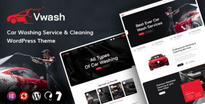 Vwash - Car Wash & Cleaning Service WordPress Theme