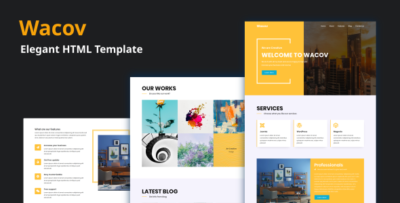 Wacov - Elegant HTML Template