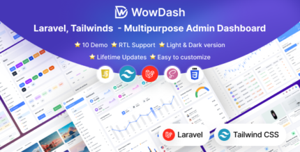 WowDash - Laravel Tailwinds - Multipurpose Admin Dashboard Template