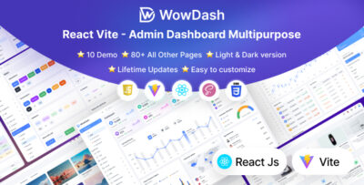 WowDash - React JS (Vite) - Admin Dashboard Template Multipurpose