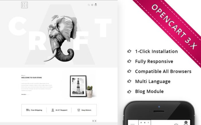Art Market Responsive OpenCart Template