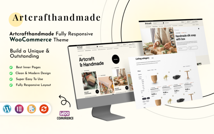 Artcraft Handmade Creative WordPress Theme WooCommerce Theme