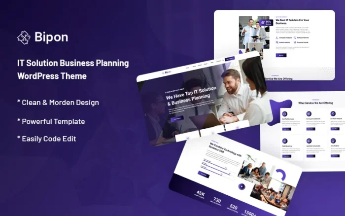 Bipon IT Solution Business Planning WordPress Theme