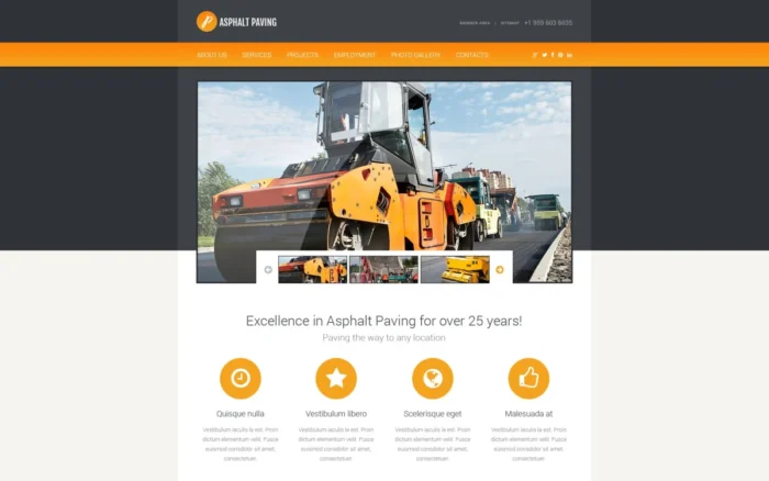 Civil Engineering Responsive Newsletter Template