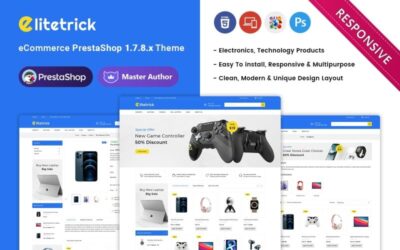 Elitetrick Electronics and Gadgets Store Prestashop Responsive Theme