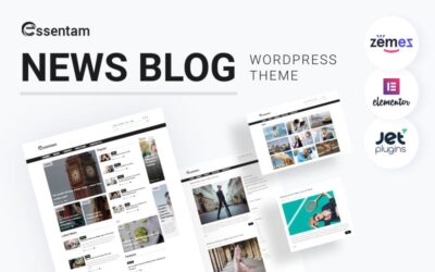 Essentam News Blog Multipurpose Classic WordPress Theme