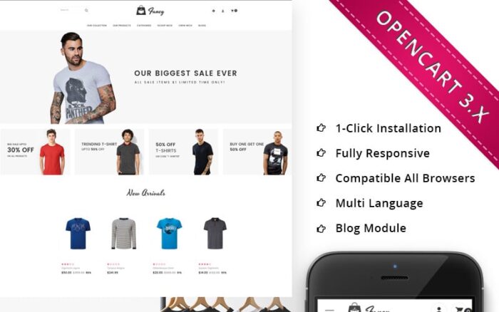 Faith Fashion Accessories Store OpenCart Template