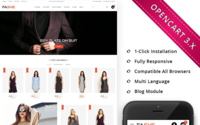 Fashe The Mega Store Responsive OpenCart Template