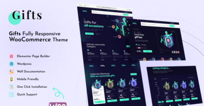 Gifts Crafts Photo Art Elementor WordPress Theme WooCommerce Theme