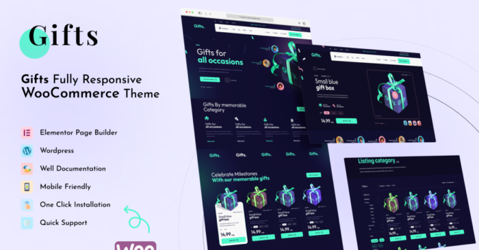Gifts Crafts Photo Art Elementor WordPress Theme WooCommerce Theme