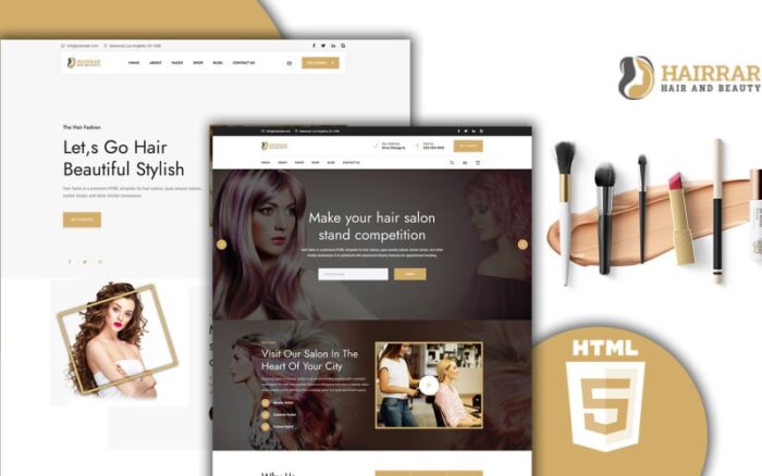 Hairrar Hair And Beauty Salon HTML Website Template