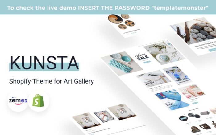 Kunsta Shopify Theme for Art Gallery