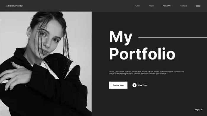 MONO Premium Web Template for Creatives Agency Portfolio Personal Small Business Websites