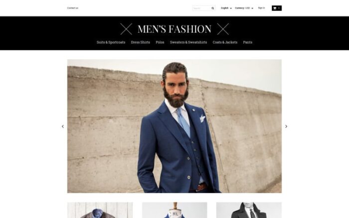 Mens Corporate Fashion Shop PrestaShop Theme