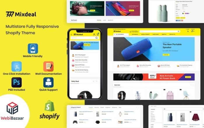 Mixdeal Minimal Modern Shopify Theme