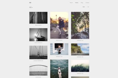 Montenegro Minimal Photography WordPress Theme