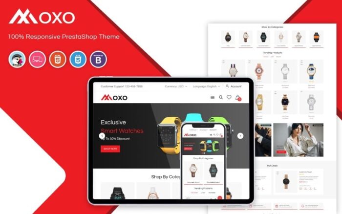 Moxo Watch PrestaShop Theme