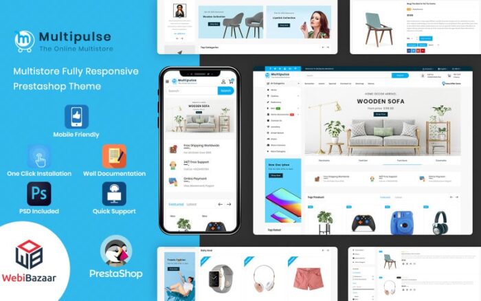 Multipulse Multipurpose Mega Store PrestaShop Theme