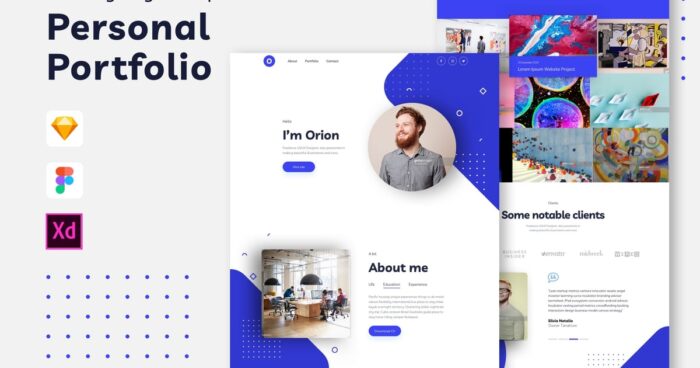 Newen Personal Portfolio Landing Page Template