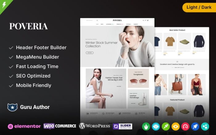 Poveria Fashion Store WooCommerce Theme