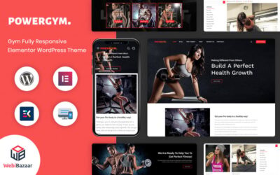 PowerGym Multipurpose Gym Fitness Bodybuilding WordPress Theme