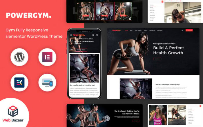 PowerGym Multipurpose Gym Fitness Bodybuilding WordPress Theme