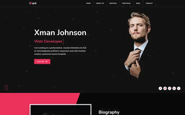 Romio Personal Landing Page Template