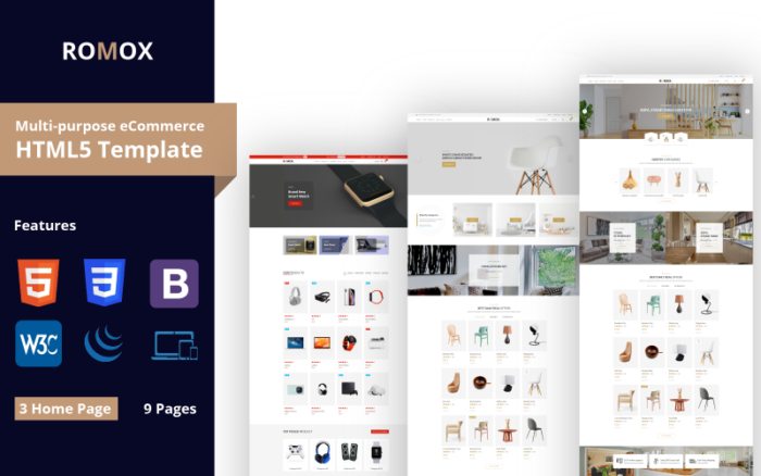 Romox Multi purpose eCommerce HTML Template Website Template