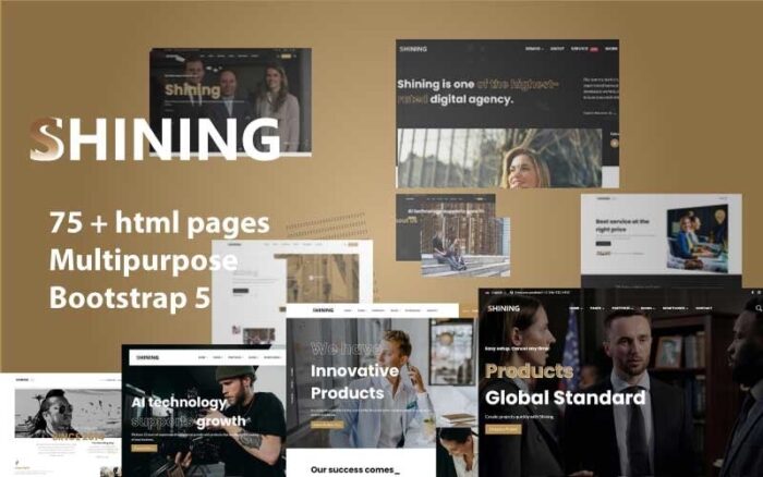 Shining Design Website Mulitpurpose Art HTML Template