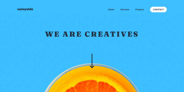 SunnySide Design Studio Minimal HTML Landing Page Template