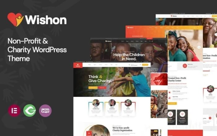 Wishon Non Profit Charity WordPress theme