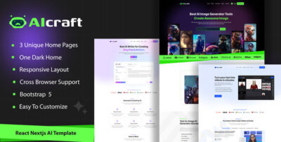 aicraft ai react nextjs template