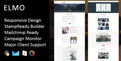 elmo multipurpose responsive email template stampready builder