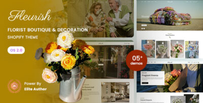 fleurish florist boutique decoration shopify 2.0 theme