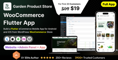 garden equipment store app e commerce app in flutter 3.x android ios with woocommerce full app