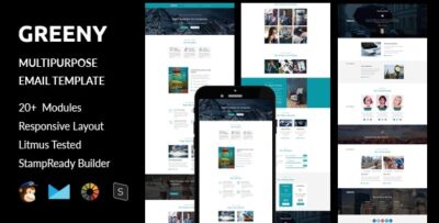 greeny multipurpose responsive email template stampready builder