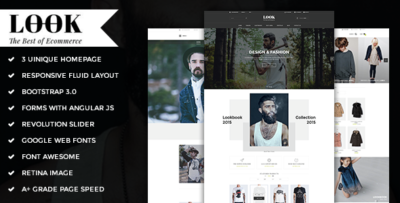 look responsive e commerce html5 template
