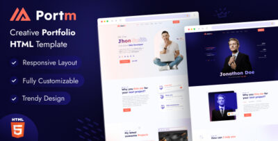 portm personal portfolio template