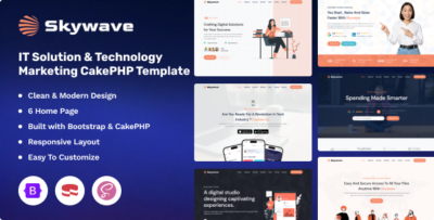 skywave it solution technology marketing cakephp template