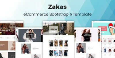 zakas fashion luxury shopping website template using bootstrap 5
