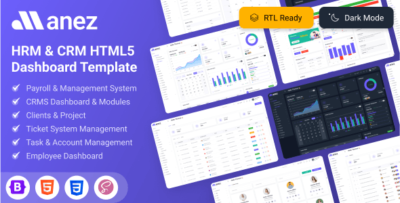 Manez HRM CRM HTML5 Bootstrap Dashboard Template