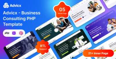 advicx business consulting php template