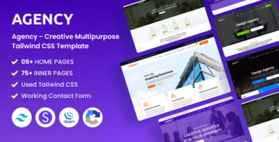 agency creative multipurpose tailwind css template